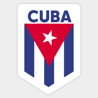 Cuba Flag Emblem Sticker